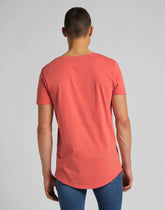 MĘSKI T-SHIRT LEE ELONGATED TEE WASHED RED L62JEPQM 112114659